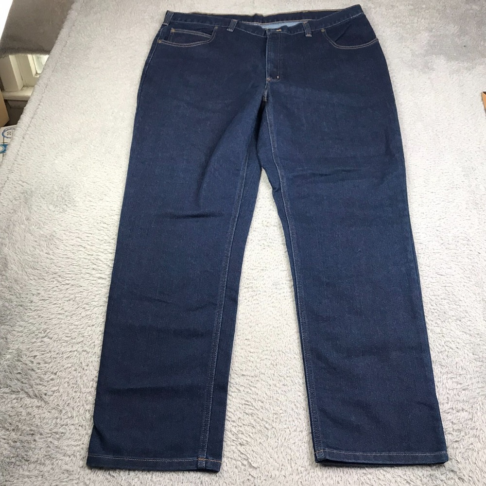 Carhartt Jeans Mens 44x34 Modern Fit Dark Wash Relaxed Straight NEW NWT